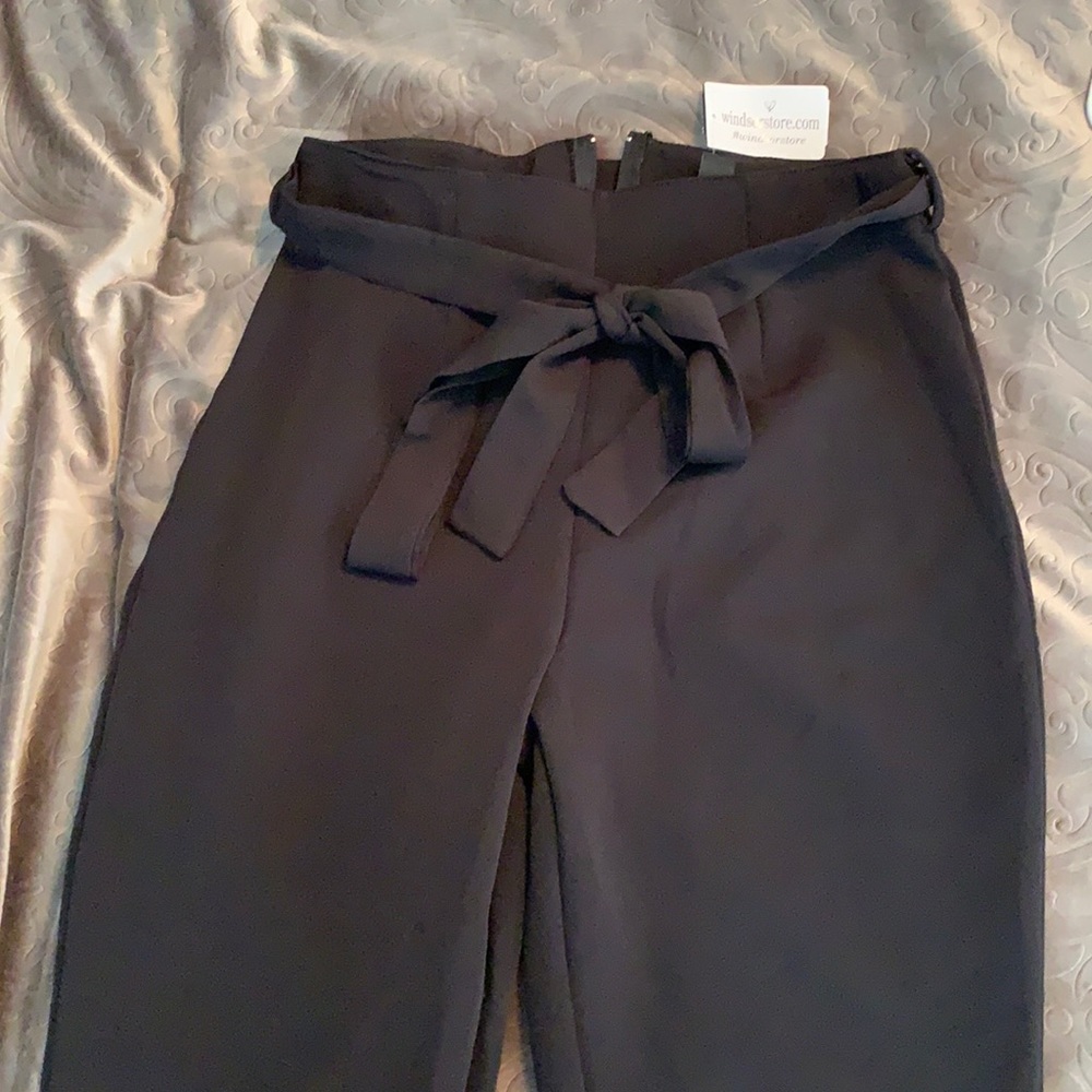 Branch New Windsor tie front belted pants